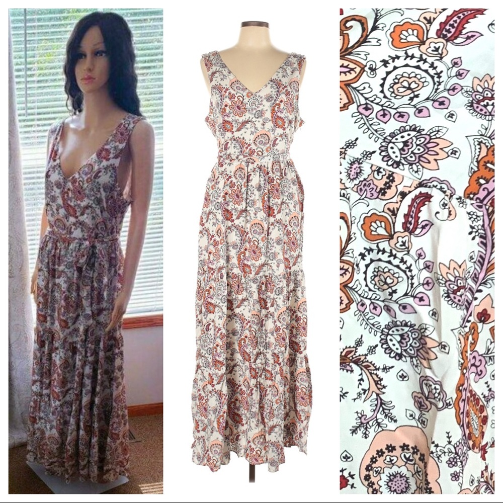 NWT Rachel Zoe Tiered Maxi Dress